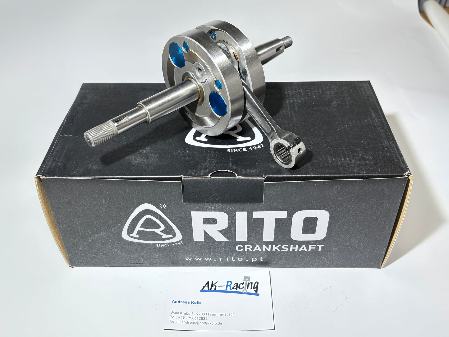 Rito Vollwangenkurbelwelle 39,7mm Hub, Sachs 5/6-Gang, Hercules K50
