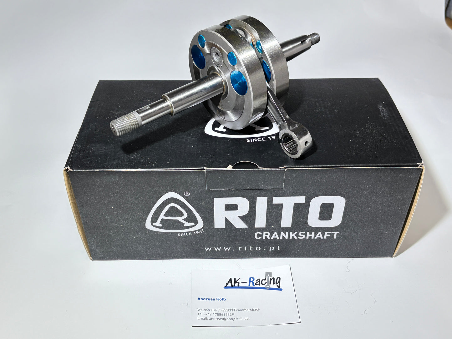 Rito Vollwangenkurbelwelle 44mm Hub, Sachs 5/6-Gang, Hercules K50