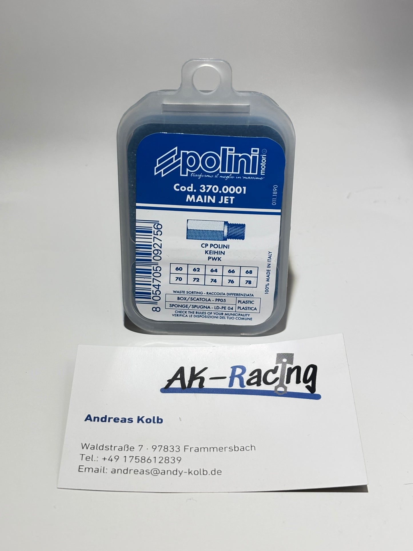 Polini Hauptdüsenset für CP Vergaser, PWK Vergaser