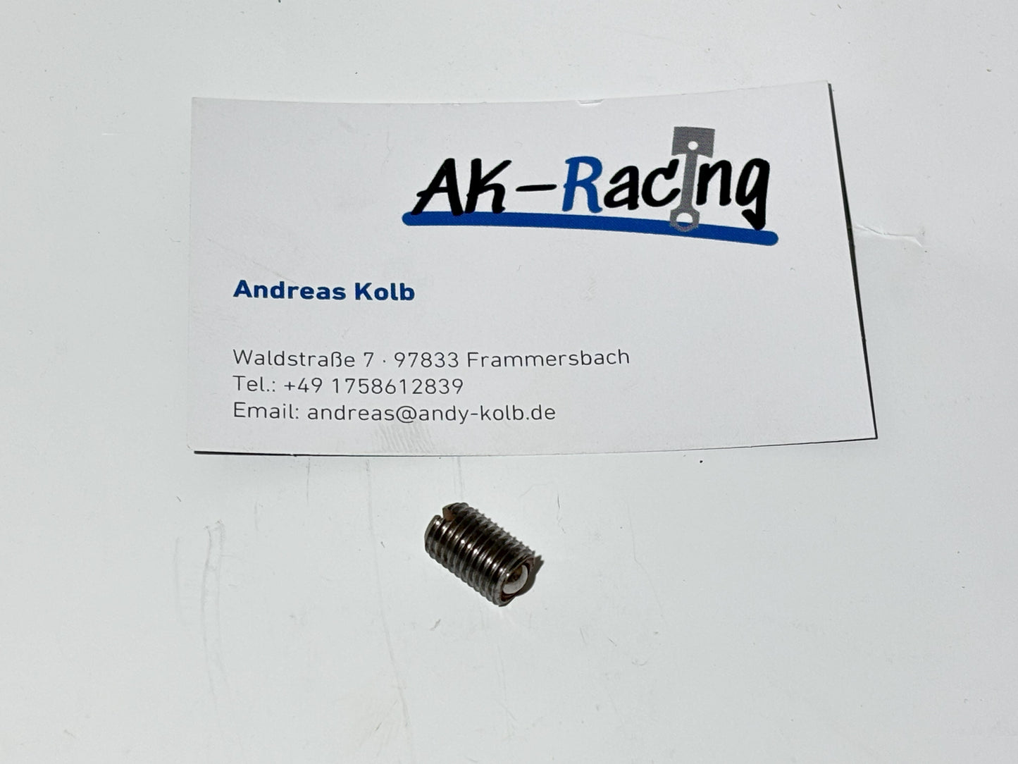 Gewindestift M8x1x12,5 mit Kugel, Sachs 505