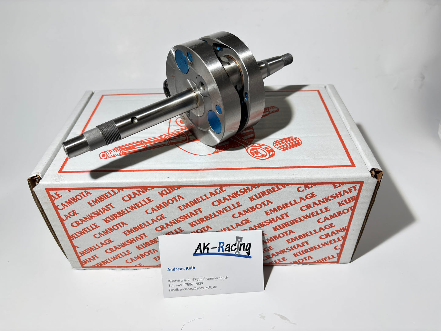 Rito Vollwangenkurbelwelle 41,8mm Hub, Zündapp 5-Gang, KS50