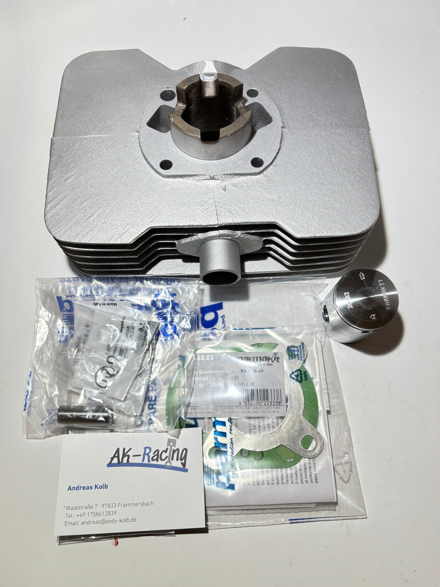 Parmakit Zylinder 38mm, Hercules K50, Prima GT, Supra 4GP