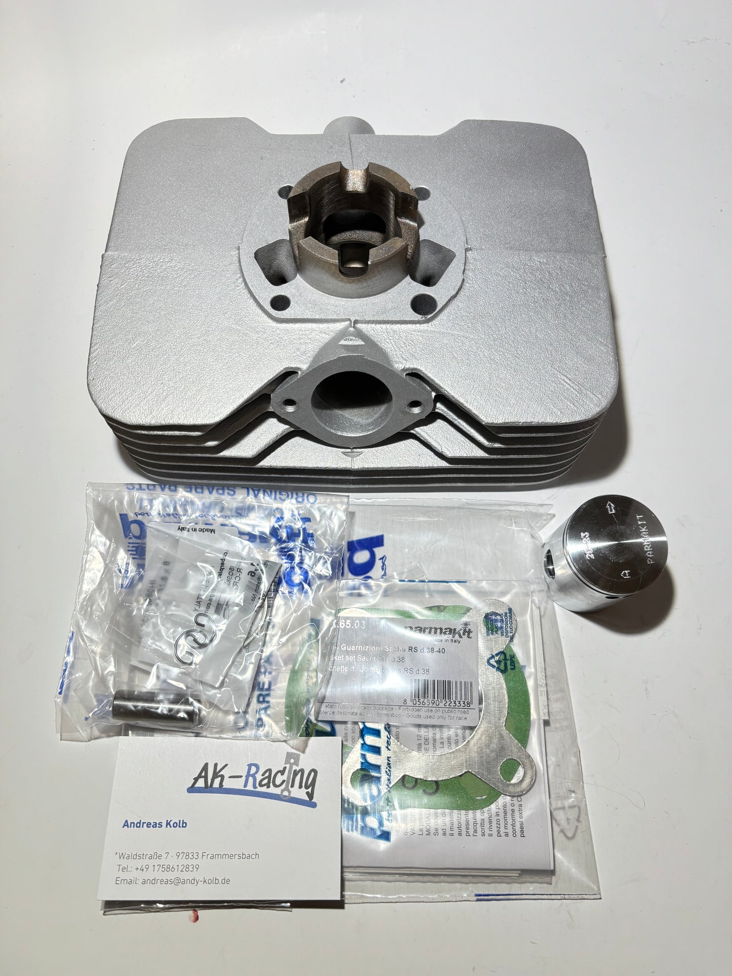 Parmakit Zylinder 38mm, Hercules K50, Prima GT, Supra 4GP