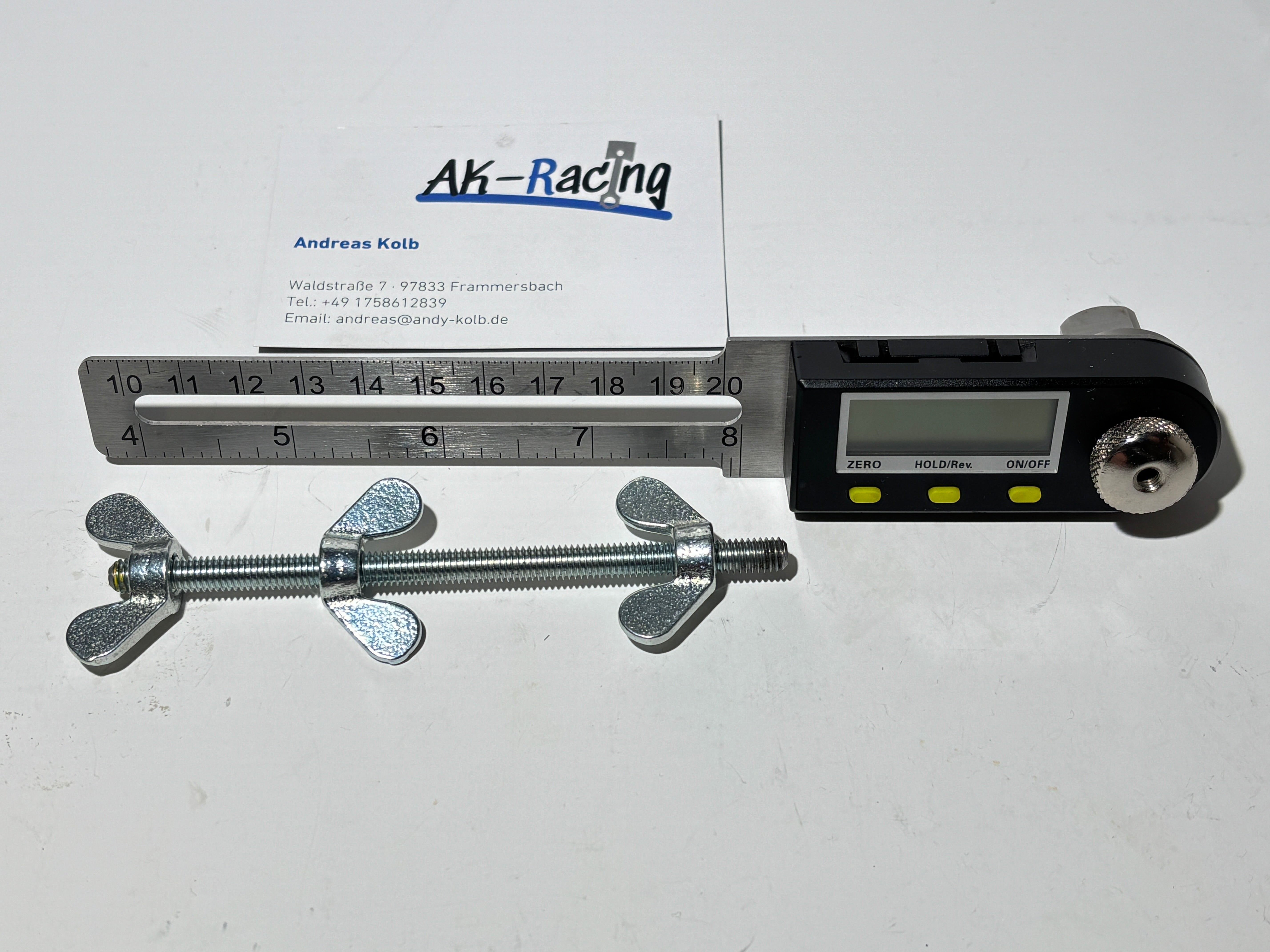Gradscheibe Winkelmesser digital, Gradscheibe digital – AK-Racing
