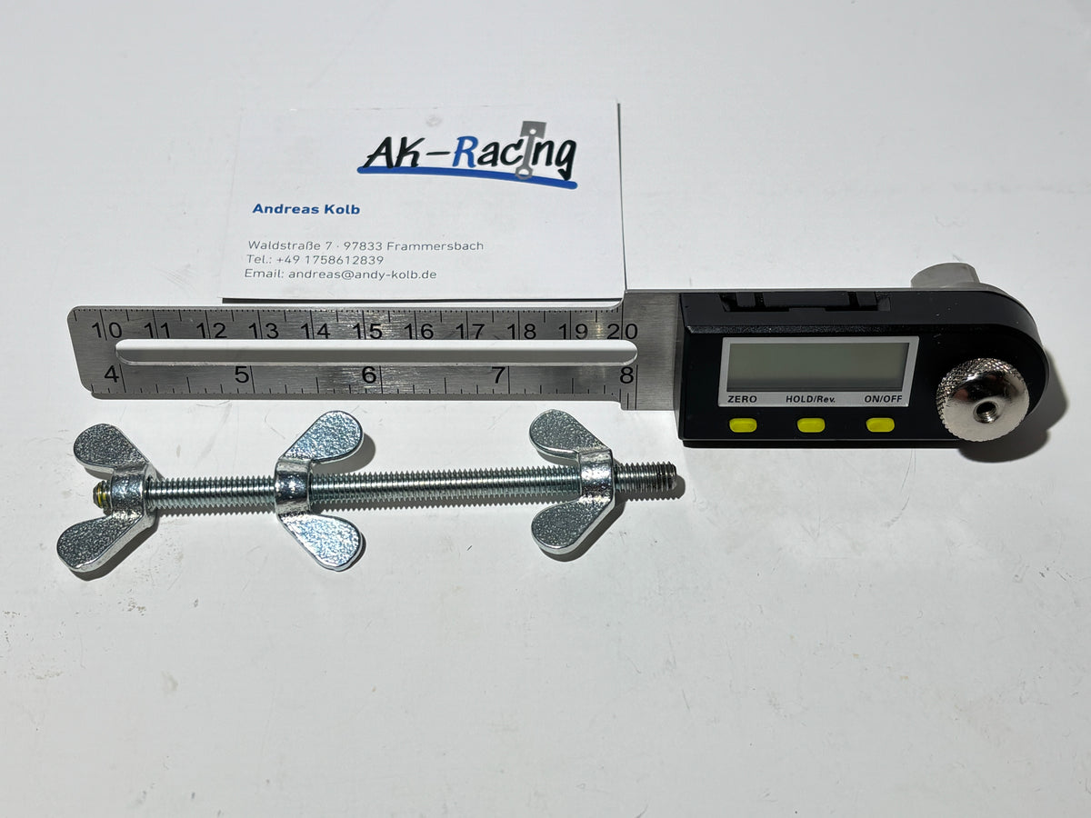 Gradscheibe Winkelmesser digital, Gradscheibe digital – AK-Racing