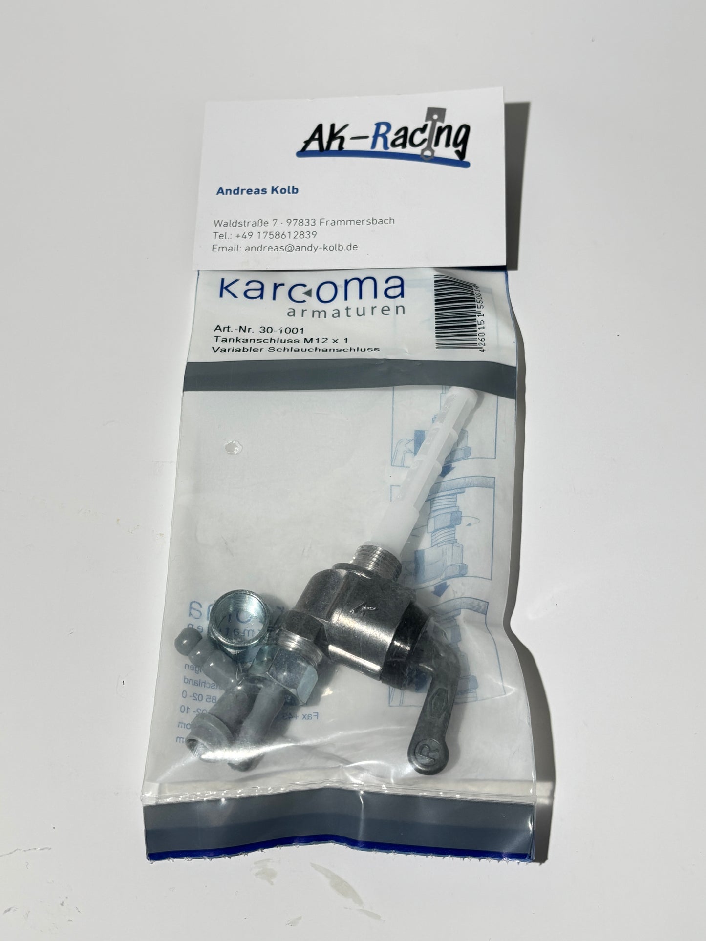 Karcoma Benzinhahn M12x1, Sachs, Hercules