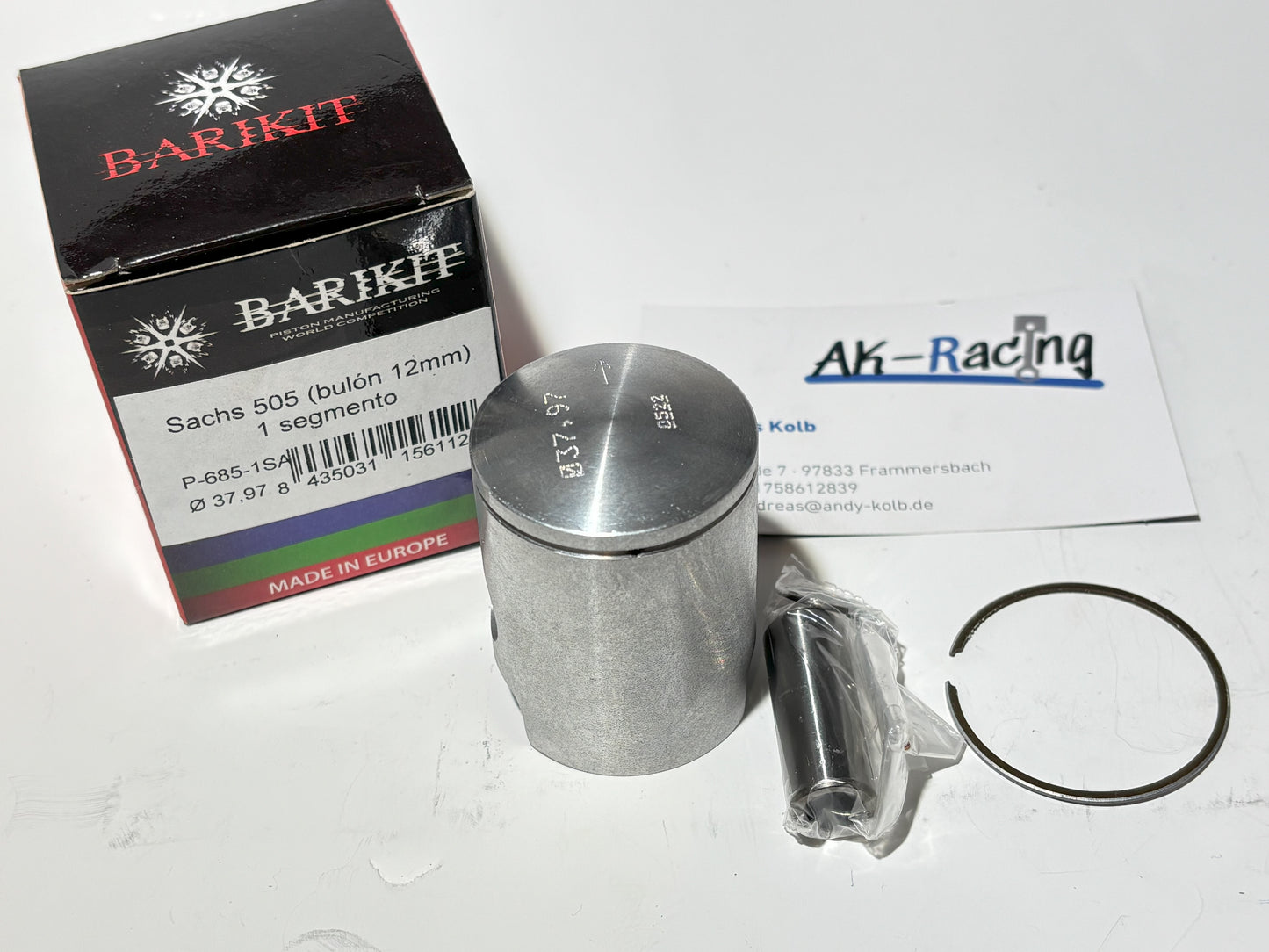 Barikit 1-Ring Kolben, Sachs 505, Sachs 506