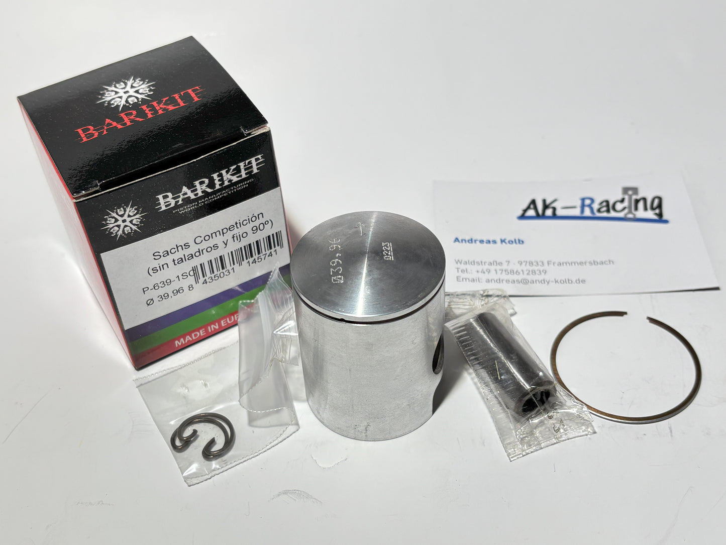 Barikit 1-Ring Kolben, 40mm, Sachs 50s