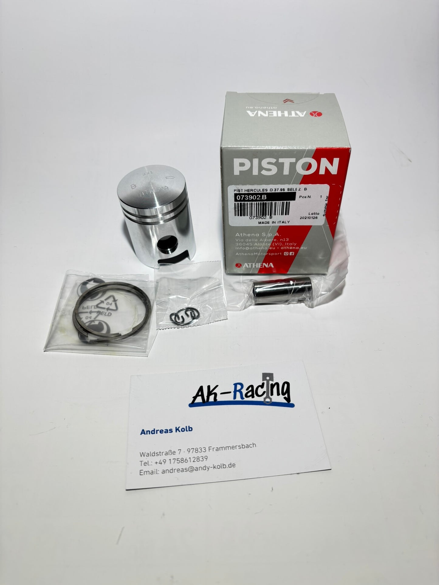 Athena Kolben 38mm, 50ccm³, Hercules Prima 1-5, Sachs 504, Sachs 505